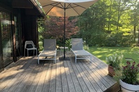 deck with chairs