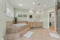 View of the stand up shower and toilet in the primary bathroom. Full equipped with linens and bathroom essentials.
| Emerald Palm by Boutiq Luxury Vacation Rentals | Miramar Beach, Florida