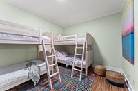 This bedroom is great to stash away the kids. Lots of room for activities outside of sleeping as well.
| Emerald Palm by Boutiq Luxury Vacation Rentals | Miramar Beach, Florida