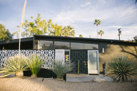 Even the front door allows natural light to pour into the home.
| The Electric Lady by Boutiq Luxury Vacation Rentals | Palm Springs, California