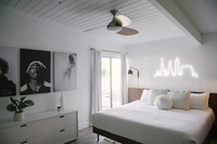 The Article King bedframe is the perfect platform for a good night's sleep.
| The Electric Lady by Boutiq Luxury Vacation Rentals | Palm Springs, California