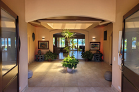 Tiki Motif Foyer to Beach