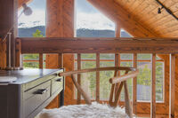 The third floor bedroom is complete with two queen beds and premium Milton mattresses. Every room has an incredible view of the piney forests shrouding the home in privacy and peacefulness.  
| Lupine Lookout by Boutiq Luxury Vacation Rentals | Breckenrid