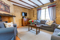 Country livingn in the cottage at Les Chouettes